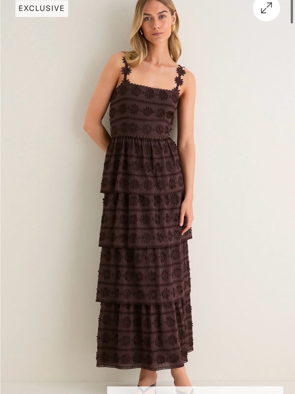 SAYLOR Tuckernuck Chocolate Brown Krystie Midi Dress